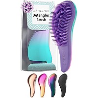 Detangler Brush For Thick Hair, Curly, Straight & Natural Hair - Gentle Detangling Hair Brush For Women, Kids & Toddlers With Flexible Bristles - Ombre Hairbrush For Wet & Dry Hair By Lily England