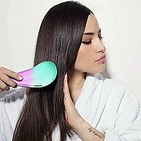 Detangler Brush For Thick Hair, Curly, Straight & Natural Hair - Gentle Detangling Hair Brush For Women, Kids & Toddlers With Flexible Bristles - Ombre Hairbrush For Wet & Dry Hair By Lily England