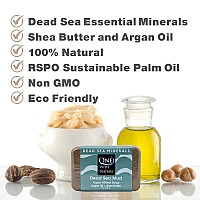 One With Nature Dead Sea Mineral Mud Soap Bar 7 Oz Fragrance Free Shea Butter Argan Oil Magnesium Sulfur 21 Minerals Soo