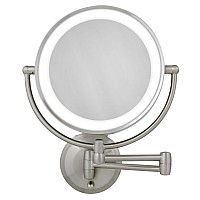 Zadro 11 Led Wall Mounted Makeup Mirror 5X1X Shaving Mirror Cordless Or Battery Operated Vanity Mirrors For Wall Large 5X1