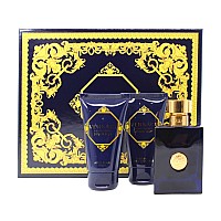 Versace Pour Homme Dylan Blue Gift Set - 1.7 oz Trio