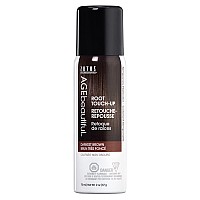 AGEbeautiful Root Touch Up Hair Color Spray | Touch-Up Gray Concealer | Temporary Cover Up | Darkest Brown | 2 Fl Oz