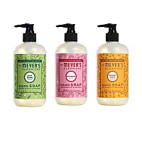 Mrs Meyers Clean Day Holiday Hand Soap Bundle Peppermint Iowa Pine And Orange Clove 125 Ounces Each