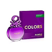 United colors of Benetton Purple Eau de Toilette Spray for Women, 27 Ounce