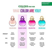 United colors of Benetton Purple Eau de Toilette Spray for Women, 27 Ounce