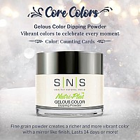 Sns Nail Dip Powder Gelous Color Dipping Powder Counting Cards White Natural Nudescream Shimmer Longlasting Dip Nail