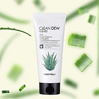 TONYMOLY clean Dew Aloe Foam cleanser, Aloe,6 Fl Oz (Pack of 1)