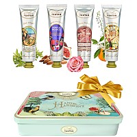 Hand Lotion gift Set for Women 4pcs UnAir dAntan, Hand cream gift Set with Shea Butter, Sweet Almond Oil, 4 Hand cream For Women - Lotion gift Set Includes Scents of Provence, Douce, Rose & Joie