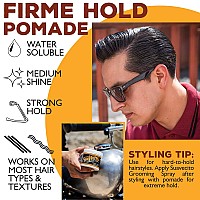 Suavecito Pomade Firme Hold 4 Oz 2 Pack Strong Hold Hair Pomade For Men Medium Shine Water Based Flake Free Hair Gel Easy