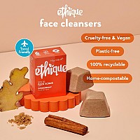 Ethique Gingersnap Gentle Natural Solid Face Scrub Exfoliating Face Cleanser For All Skin Types Vegan Ecofriendly Zerow