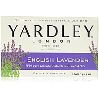 Yardley London Moisturizing Bar English Lavender With Essential Oils 425 Oz Pack Of 6