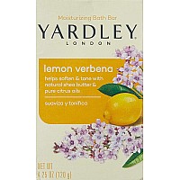 Yardley London Lemon Verbena With Shea Butter Pure Citrus Oil Moisturizing Bar 425 Ozr Pack Of 12