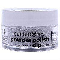 Cuccio Pro Silver Glitter Dip Powder Polish 0.5 oz