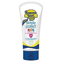 Banana Boat Simply Protect Mineral-Based Sunscreen Lotion for Kids, SPF 50+, Tear Free, 25% Fewer Ingredients, 6 Ounces