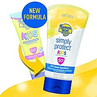 Banana Boat Simply Protect Mineral-Based Sunscreen Lotion for Kids, SPF 50+, Tear Free, 25% Fewer Ingredients, 6 Ounces