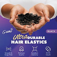 Gumi Black Elastics 1 Inch Hair Band Large