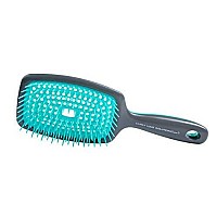 CURL KEEPER - The Original FLEXY BRUSH (Turquoise) For Detangling and Curl Clumping