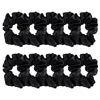 10 Pieces Satin Scrunchies Hair Ties Silky Small Elastic Hair Bobbles Ponytail Holders Curly Hair Accessories For Women Girls Ki