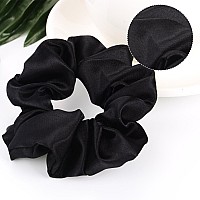 10 Pieces Satin Scrunchies Hair Ties Silky Small Elastic Hair Bobbles Ponytail Holders Curly Hair Accessories For Women Girls Ki