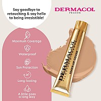 Dermacol Full Coverage Foundation Liquid Makeup Matte Foundation With Spf 30 Waterproof Foundation For Oily Skin Acne Un