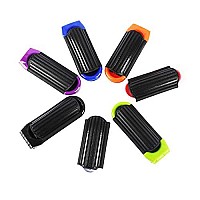 LOUISE MAELYS 6pcs Colorful Folding Pocket Hair Brush Portable Hair Comb for Travel Christmas Gift Idea