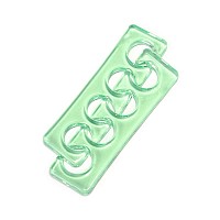 Toe Separators Flexible Soft Silicone Finger Toe Spacers For Nail Polish Pedicure Tools Green