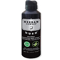 HERBAN cOWBOY Dry Spray Deodorant Dusk - 28 oz MenAs Dry Spray Deodorant Enhanced with Parsley, Rosemary & Sage No Parabens, No Phthalates & certified Vegan