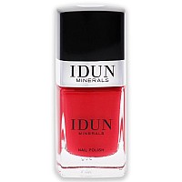 IDUN Minerals Light Red Nail Polish - 0.37 Oz, Vitamin Infused