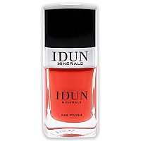 IDUN Minerals Orange Nail Polish with Vitamins - 0.37 Oz