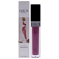 IDUN Minerals Lip Gloss - Shimmering Violet, 0.2 oz