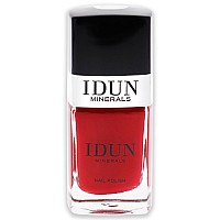 IDUN Minerals Vegan Nail Polish - Classic Red, 0.37 Oz