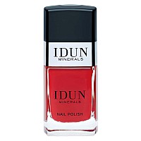 IDUN Minerals Vegan Nail Polish - Classic Red, 0.37 Oz