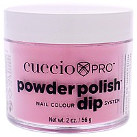 Cuccio Colour Powder Nail Polish - Bright Pink Gold Mica 1.6 Oz