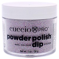 Cuccio Deep Purple Glitter Nail Polish - 1.6 Oz Pigmented