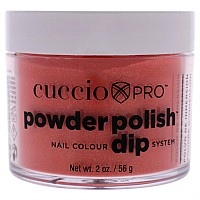 Cuccio Colour Powder Nail Polish - Orange w/Gold Mica 1.6