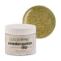 Cuccio Gold Glitter Nail Polish - Highly Pigmented 1.6 Oz