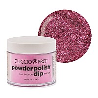 Cuccio Colour Deep Pink Glitter Nail Polish 1.6 Oz