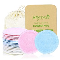 Wegreeco Cotton Rounds Reusable Reusable Makeup Remover Pads For All Skin Cotton Cloth For Removing Makeup Reusable Dog Eye