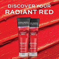 John Frieda Radiant Red Red Boosting Shampoo, Daily Shampoo, Helps Enhance Red Hair Shades, 8.3 Ounce, with Pomegranate and Vitamin E