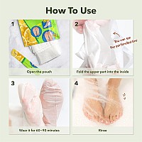 Purederm Shiny Soft Foot Peeling Mask 6 Pack For Smooth And Moist Baby Skin With Exfoliating Peel Off Calluses Dry Skin