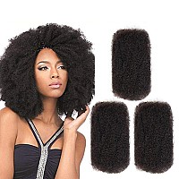 Fashion Idol Afro Kinkys Bulk Human Hair For Dreadlock Extensions Loc Repair Braiding Twist Afro Kinky Human Hair For Locs 1 Pac