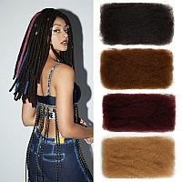 Fashion Idol Afro Kinkys Bulk Human Hair For Dreadlock Extensions Loc Repair Braiding Twist Afro Kinky Human Hair For Locs 1 Pac