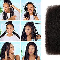 Fashion Idol Afro Kinkys Bulk Human Hair For Dreadlock Extensions Loc Repair Braiding Twist Afro Kinky Human Hair For Locs 1 Pac