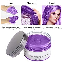 Temporary Hair Color Wax Dyehair Spray Color Natural Hair Wax Color Kids Temporay Hair Wax Dye Ash For Halloween Cosplaypart