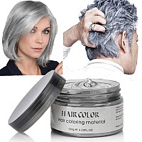 Yhmwax Fashion Silver Gray Hair Wax Pomade Colorful Disposable Natural Hair Styling Gel For Party Cosplay Masquerade