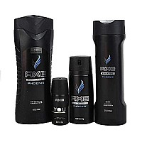 Axe Phoenix collection Mens gift Shower Bath Set Fragrances, Body Wash, Shampoo