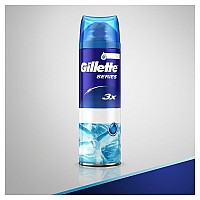 Gillette Series Sensitive Cool Shaving Gel, 7 oz, Pack of 12