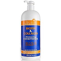 Renpure Originals Biotin & Collagen Thickening Shampoo And Conditioner Set 32 Oz (Zero Sodium Chloride, Sulfate, Dyes Harsh Salts, Parabens, Gluten)