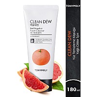 TONYMOLY Clean Dew Foam Cleanser, Red Grapefruit, 6 Fl Oz