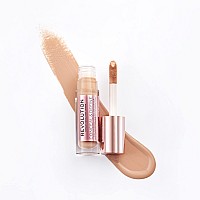 Makeup Revolution Conceal & Define Concealer, Full Coverage Makeup Concealer, Matte Finish & Long Wear, For Medium or Tan Skin Tones, Vegan, C10, 4ml